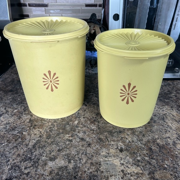 Tupperware Kitchen Vintage Authentic Tupperware Flour Containers